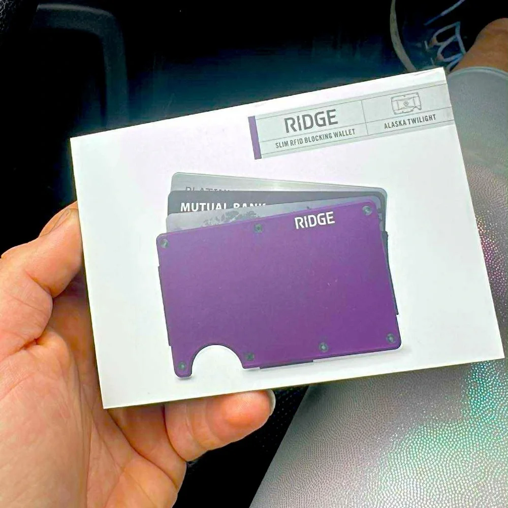 Ridge Purple Slim RFID Blocking Wallet
